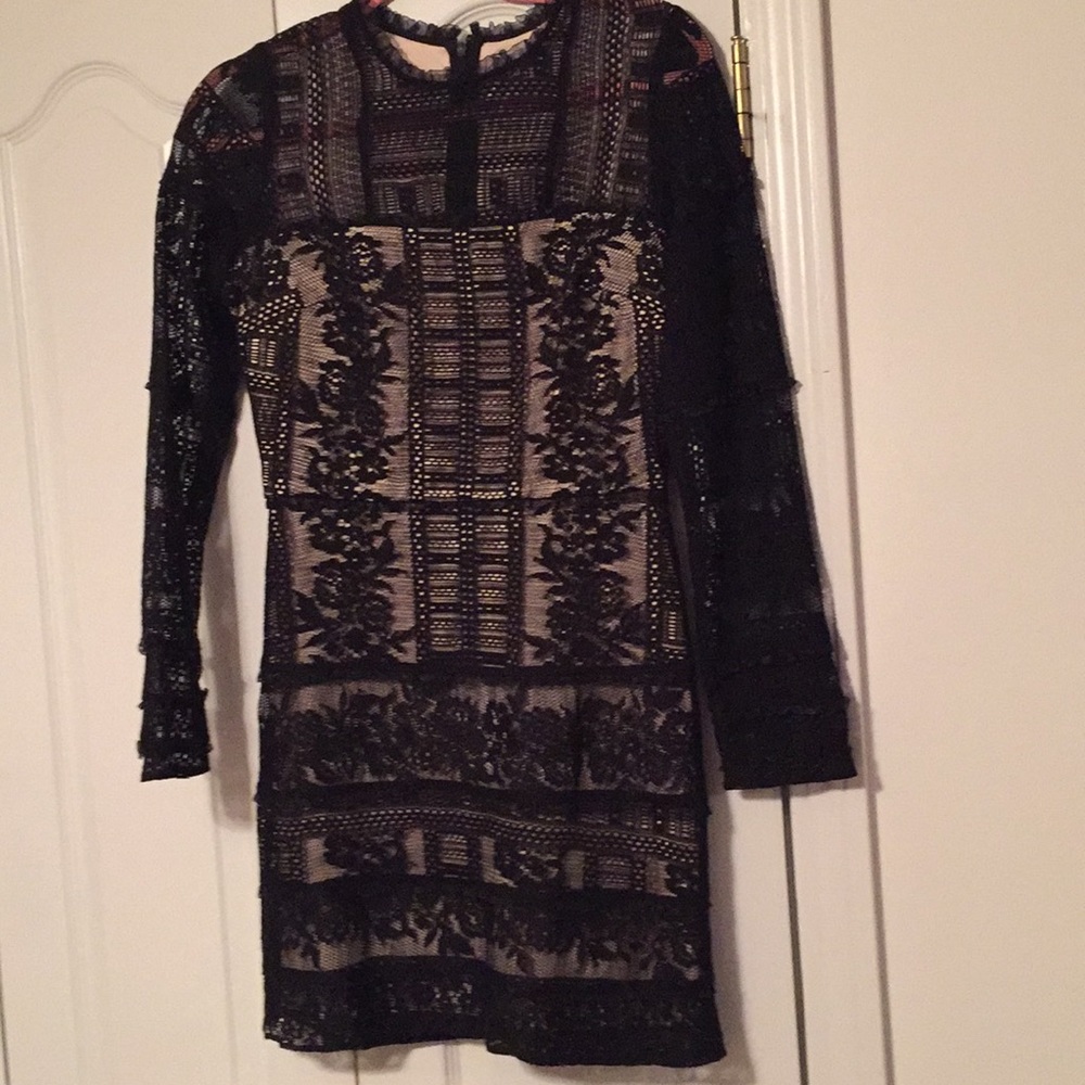 Black lace dress
